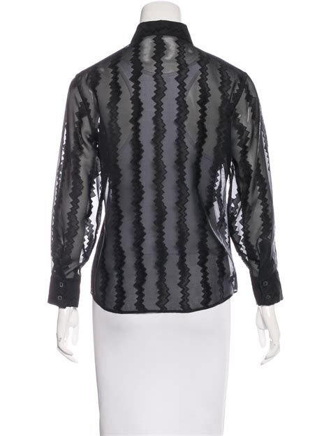 gucci sheer top|Gucci tops for women.